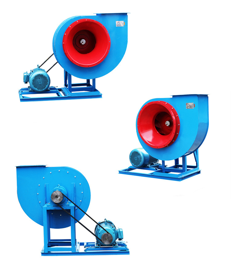 高效低噪聲引風機正面、側面、反面圖