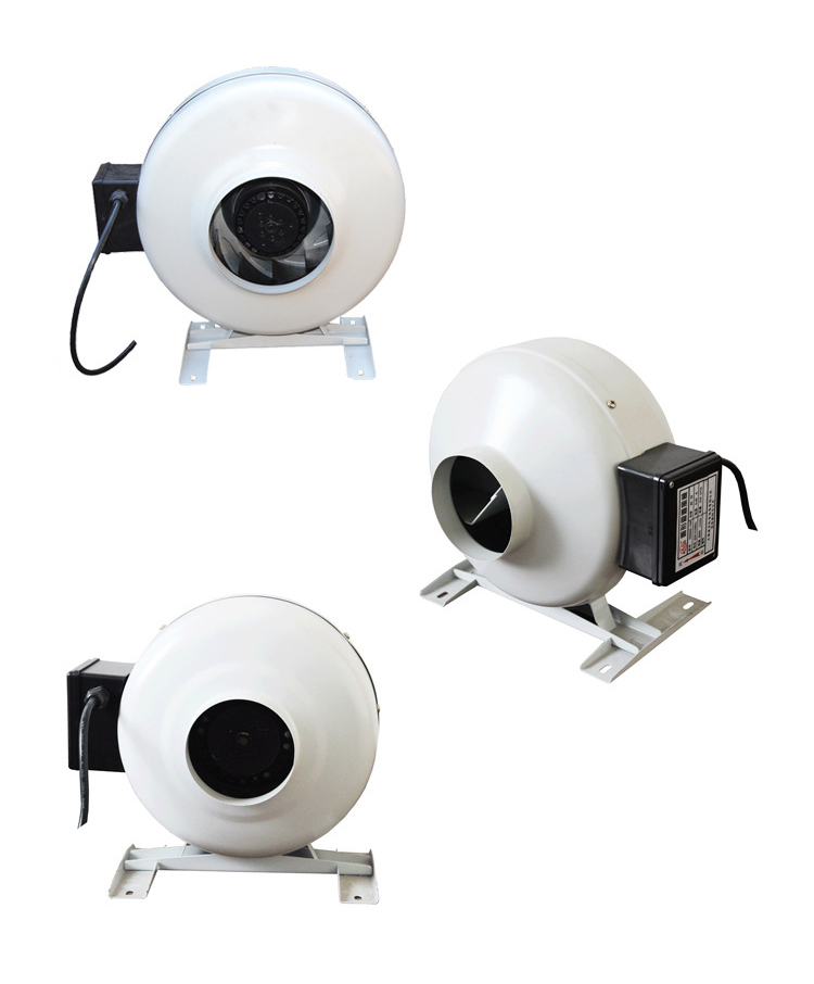 管道圓形同軸風機正面、側面、反面圖