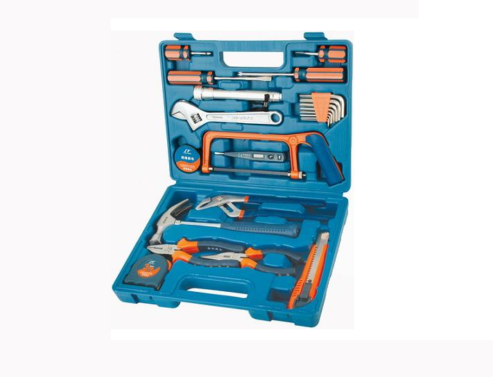 塑盒裝23件套家用工具組套展示