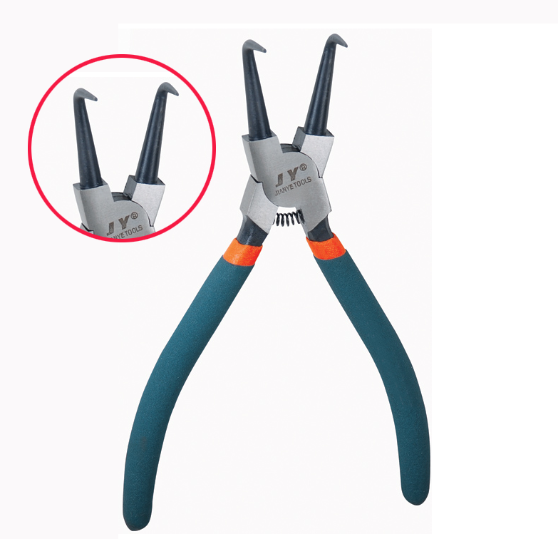 卡簧鉗內彎鉗頭細節展示