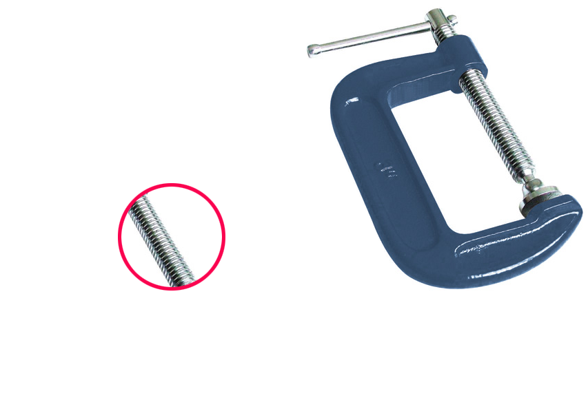 整體鍛打木工G字夾細節展示