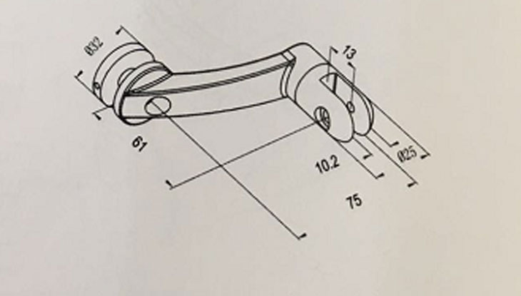 雙邊玻璃爪結構圖