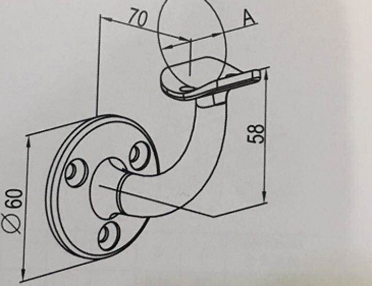 90度彎形管架結構圖