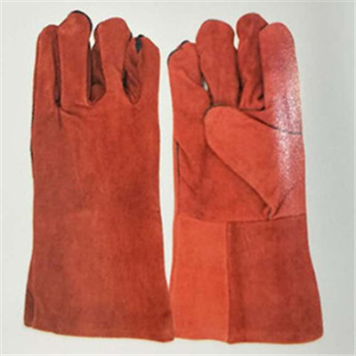 紅長牛電焊（加襯）手套