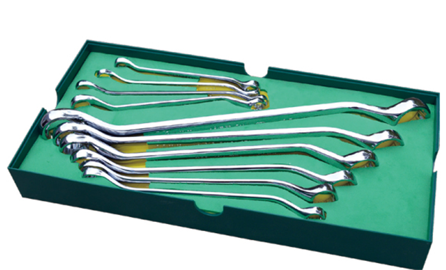 10件套全拋光雙梅花扳手