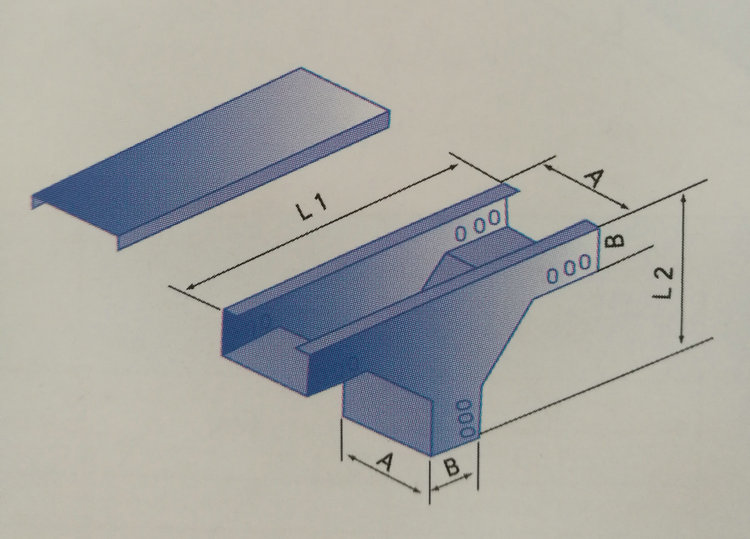 上垂直三通電纜橋架