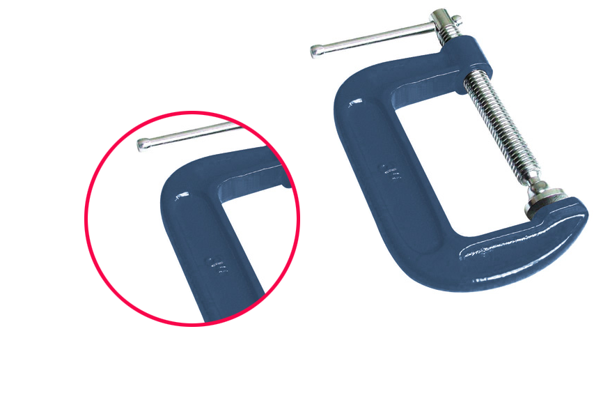 整體鍛打木工G字夾細節展示2